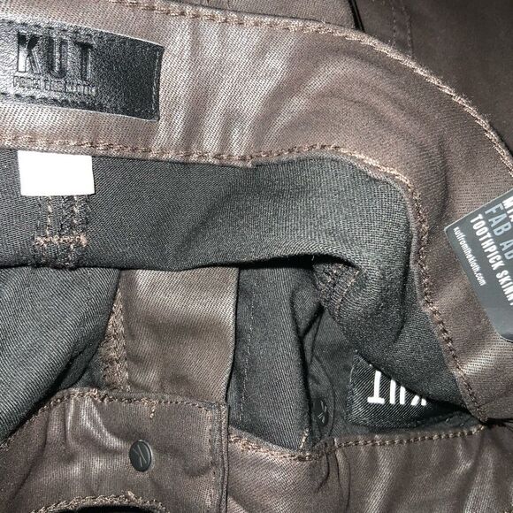 Kut From The Kloth Mia Coated Toothpick Skinny Jeans size 12 NWT - Picture 7 of 7
